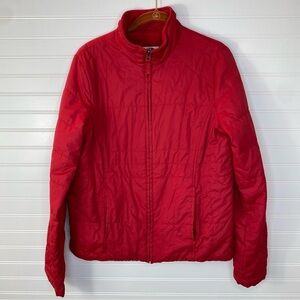 Athletic Works Quilted Puffer Jacket Sz M (8-10) Pockets Polyester Jubilee Red